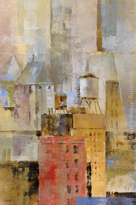 Water Tower I painting - Michael Longo Water Tower I art painting